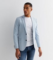 New Look Pale Blue Super Skinny Fit Suit Jacket